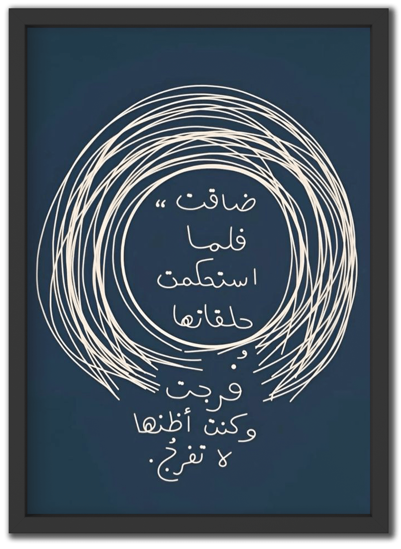 ضاقت فلما استحكمت حلقاتها