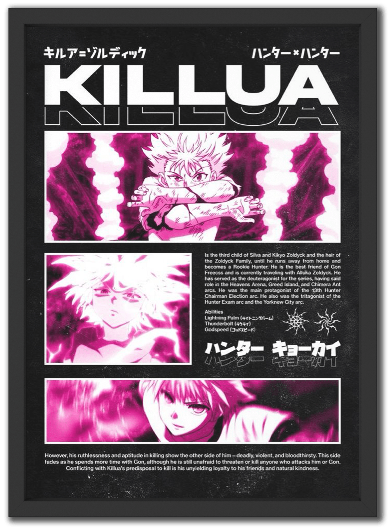 Killua Zoldyck Pink Effect