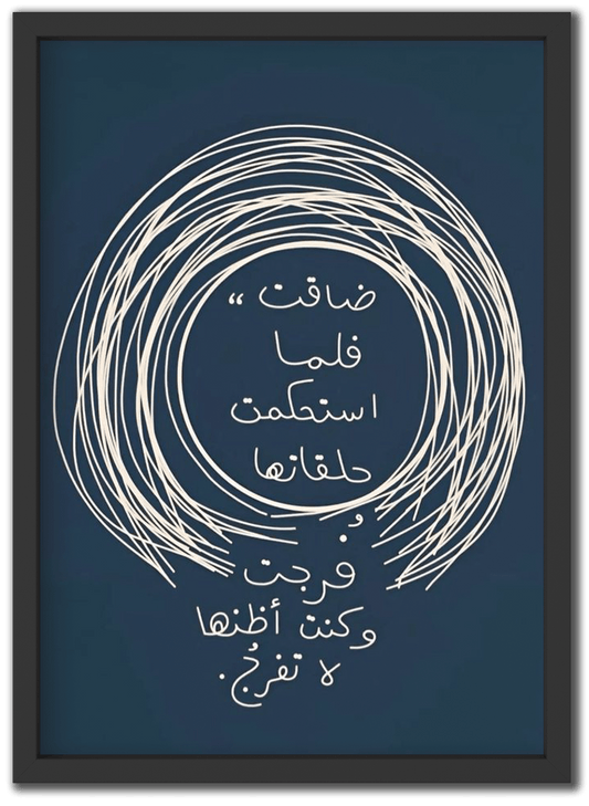 ضاقت فلما استحكمت حلقاتها