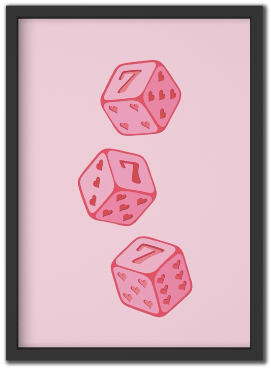 Lucky Dice Come in Pink