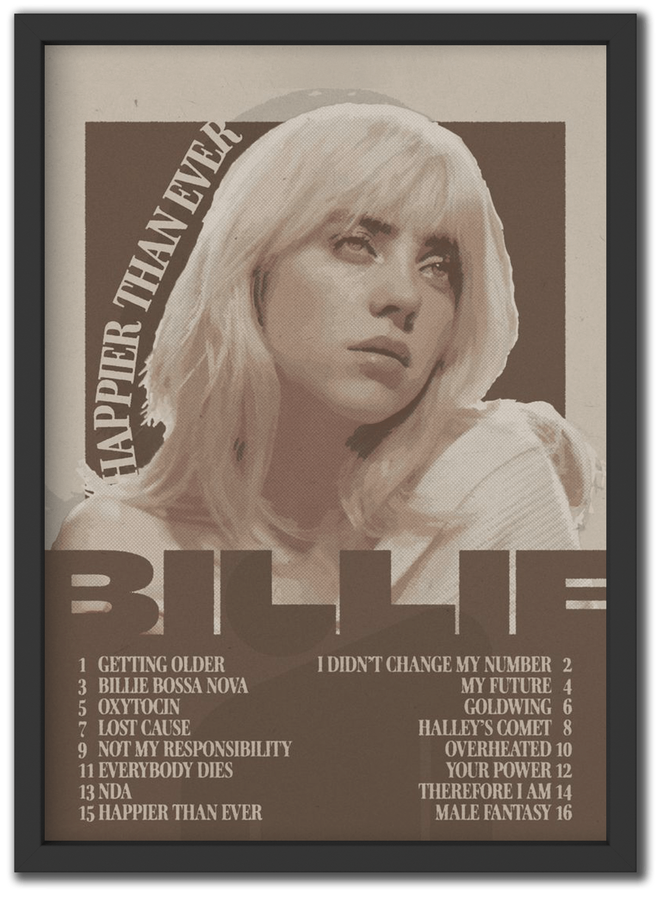 Happier Than Ever Retro Tracklist