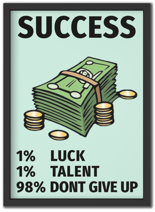 Success is Never Giving Up