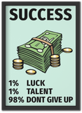Success is Never Giving Up